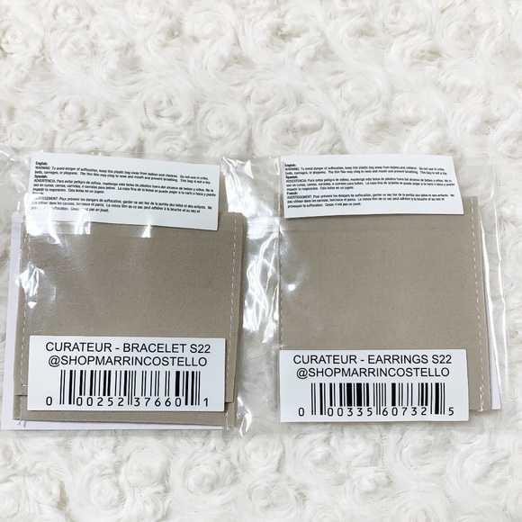 Marrin Costello 14k Gold Plated & White Topaz Hoop Earrings & Bracelet Set - Picture 11 of 11